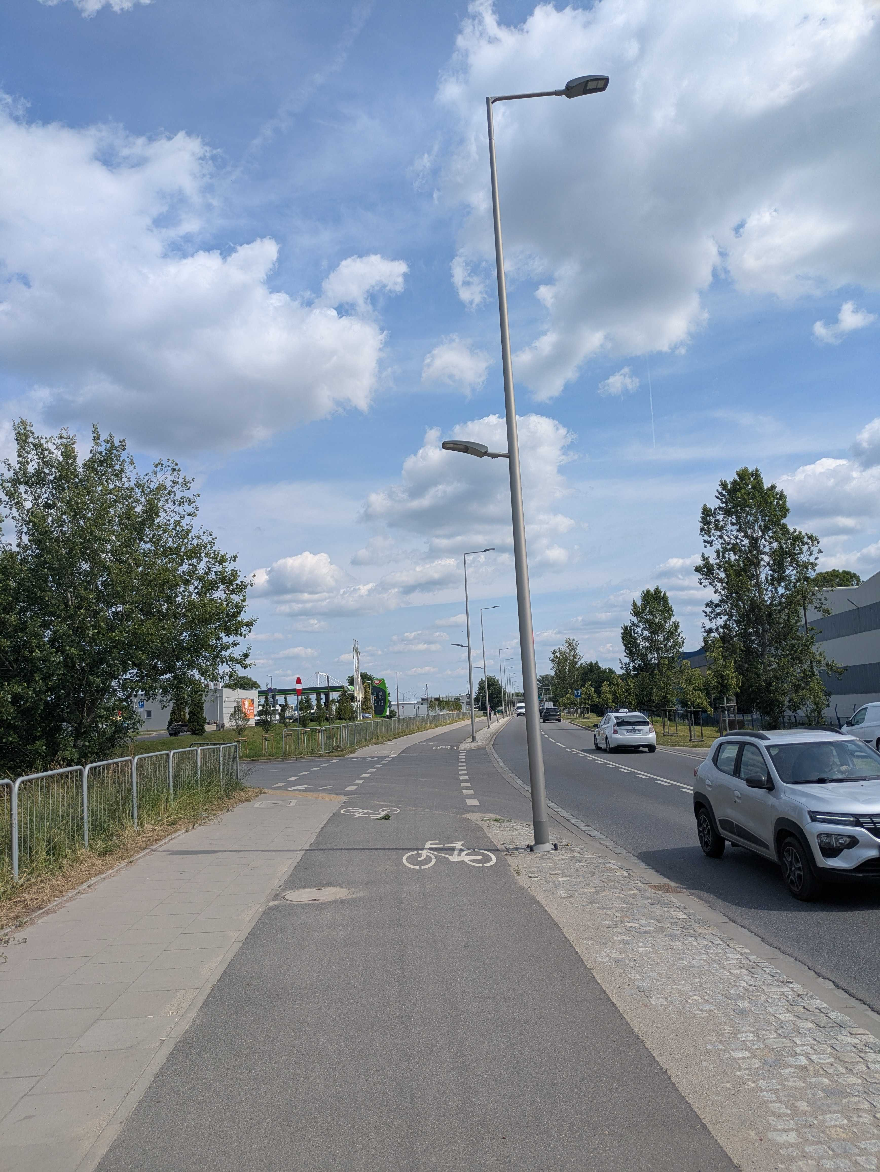 Busy road near Wrocław